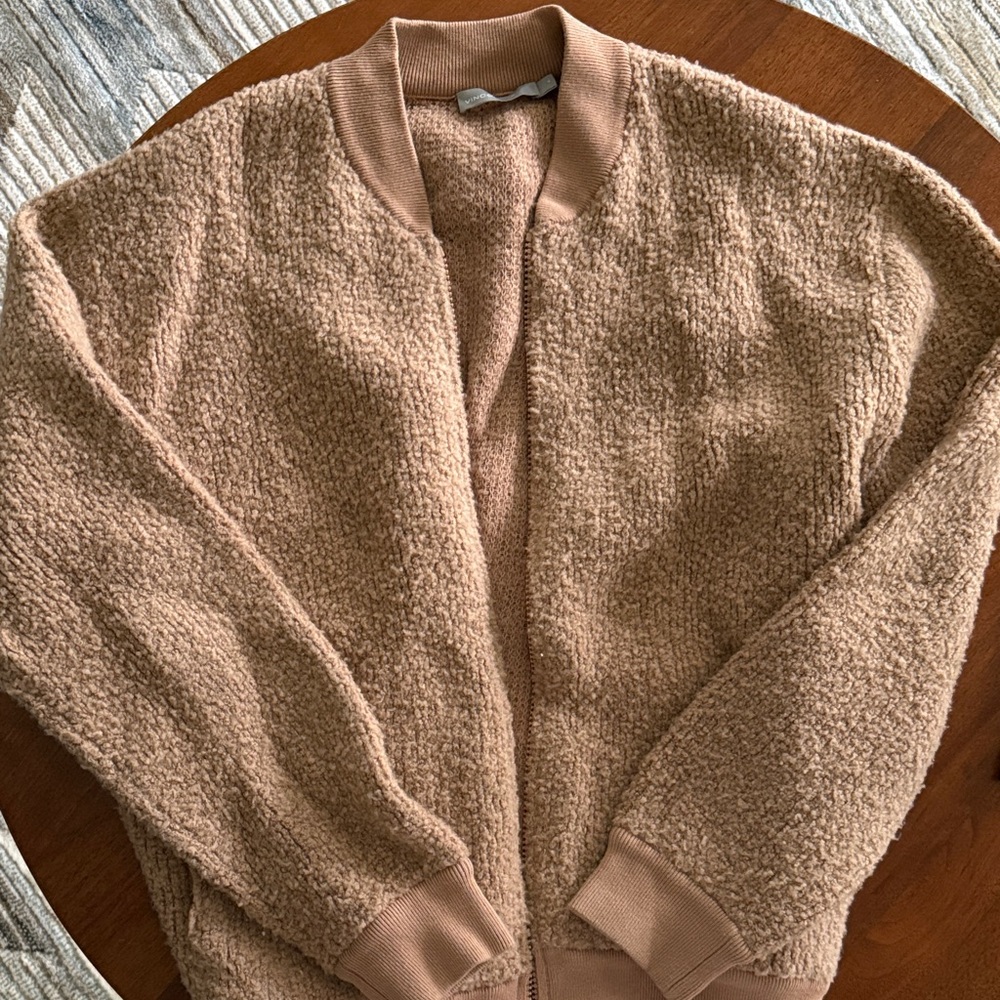Cozy Tan Textured Vince jacket